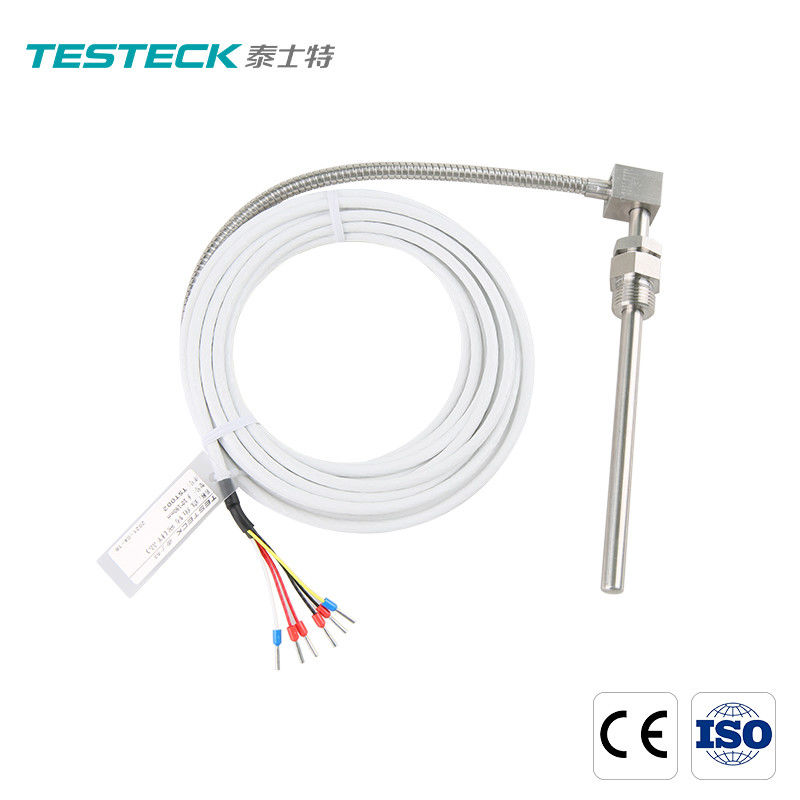 Movable Thread PT100 RTD Temperature Sensor Fixed Integrated Type