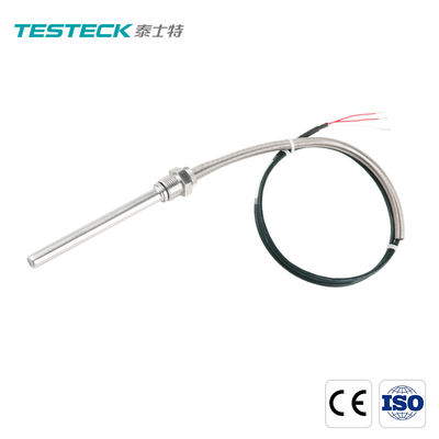 SS304 Threaded Thermocouple Probe RTD For Liquid Temperature Measurement