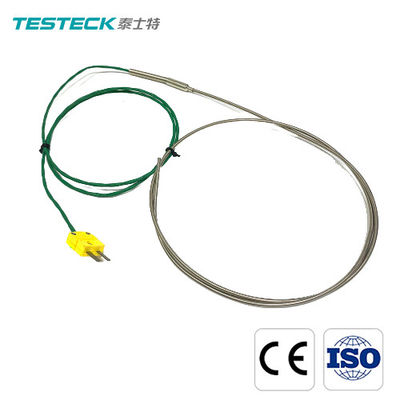 0-800 Degree 310s Sheath Thermocouple Temperature Sensor With Yellow Plug