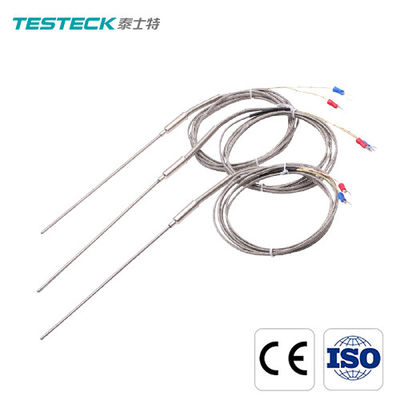 SS Probe K Type RTD Temperature Sensor 70mm Spring  Thermocouple