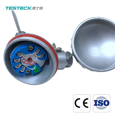 Armored Pt100 Temperature Sensor Transmitter Probe Type IP65