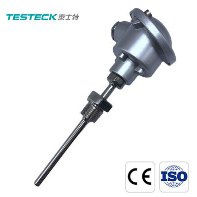 Armored Pt100 Temperature Sensor Transmitter Probe Type IP65