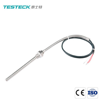 ISO PT100 IP54 Flexibl Threaded Metal Probe SUS321 Thermistor Temperature Sensor