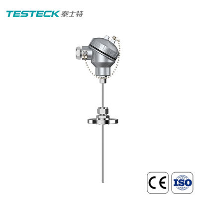 PT100 Assembly Thermistor Temperature Sensor Movable Flange Mounted