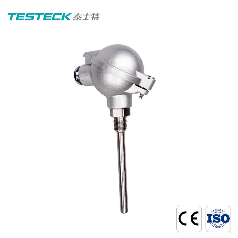 Threaded Thermocouple Temperature Sensor 304 Stainless Steel Material